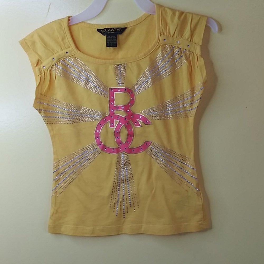 ROCAWEAR Girl Yellow Blouse Size L